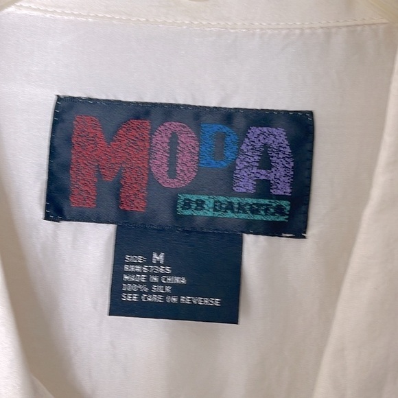 ❤️ BB DAKOTA MODA Western Shirt Size Medium WHITE! - Picture 6 of 6